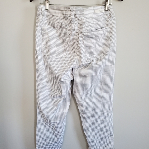 Grey & White Crop Pants - Picture 2 of 4